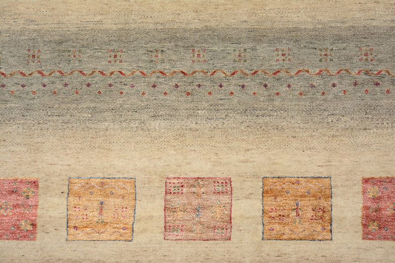 Dywan Gabbeh - Loribaft Indus - 351 x 254 cm - ciemny beż