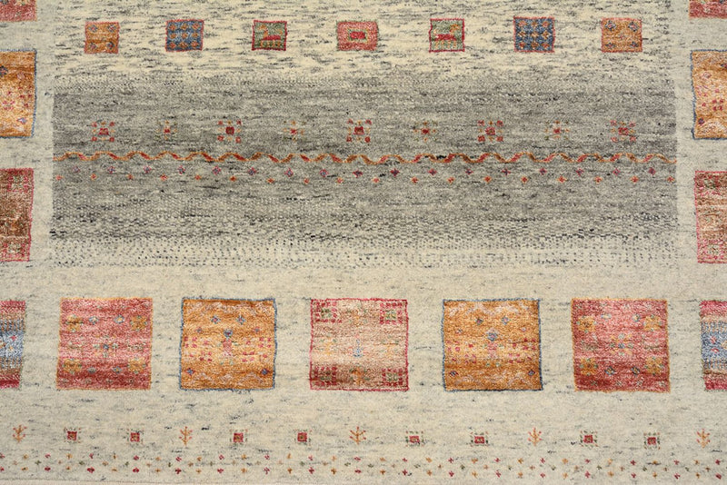 Dywan Gabbeh - Loribaft Indus - 205 x 154 cm - ciemny beż