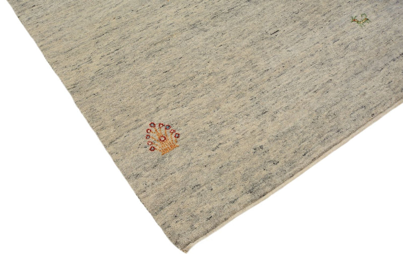 Biegacz Dywan Gabbeh - Loribaft Indus - 238 x 82 cm - ciemny beż