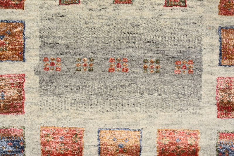 Dywan Gabbeh - Loribaft Indus - 139 x 74 cm - wielokolorowy