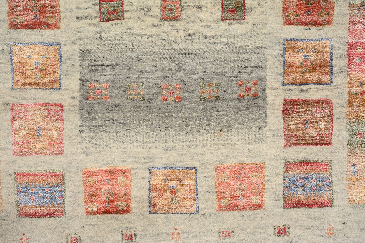 Dywan Gabbeh - Loribaft Indus - 140 x 75 cm - wielokolorowy