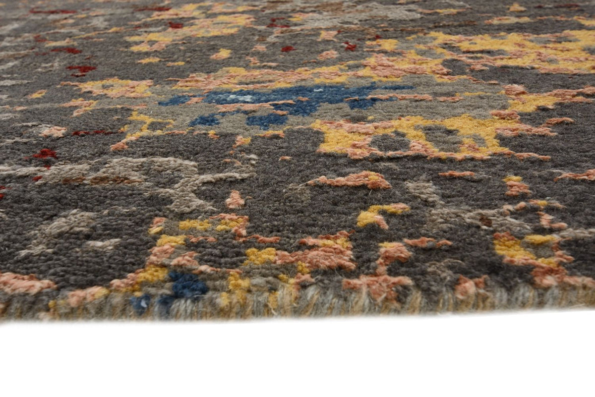 Designerski dywan okrągły  - 182 x 180 cm - wielokolorowy