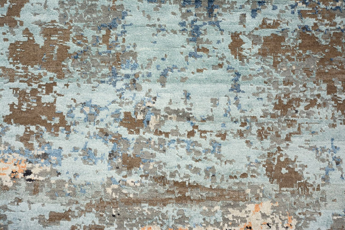 Designerski dywan okrągły  - 243 x 241 cm - wielokolorowy