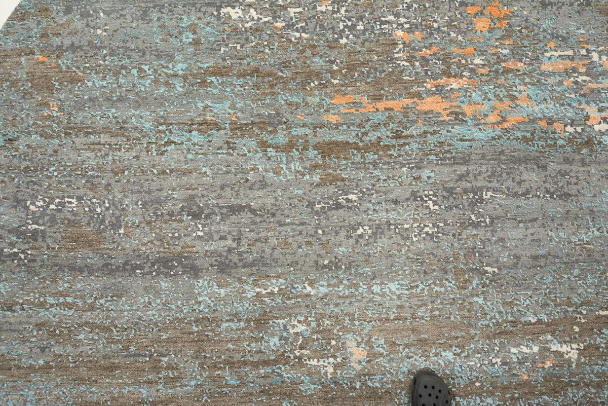 Designerski dywan - 242 x 240 cm - wielokolorowy