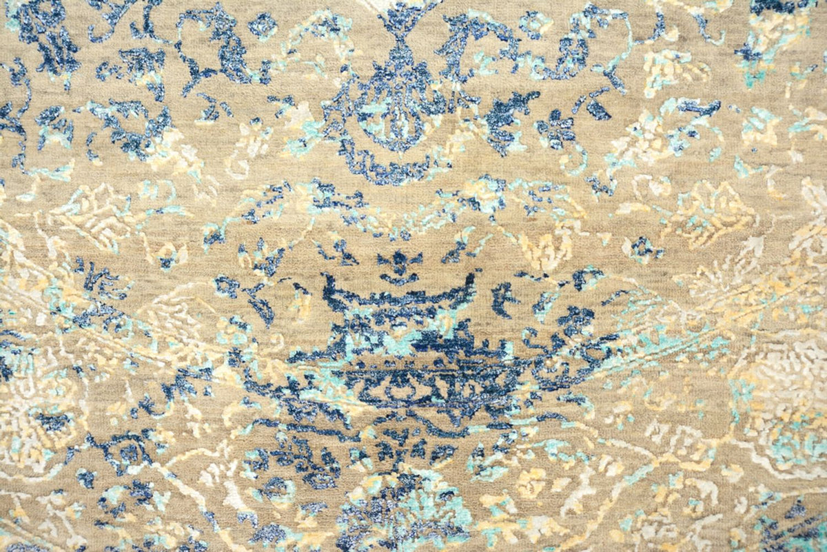 Designerski dywan okrągły  - 201 x 199 cm - wielokolorowy