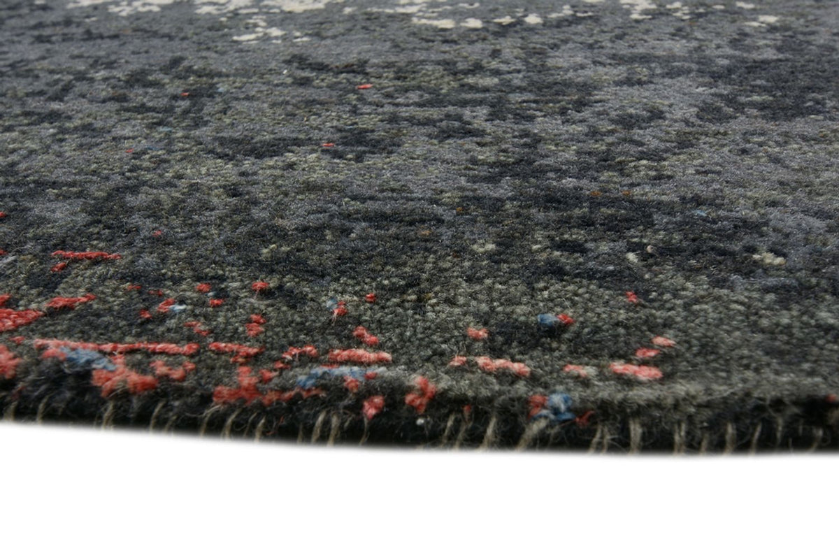 Designerski dywan okrągły  - 185 x 183 cm - wielokolorowy