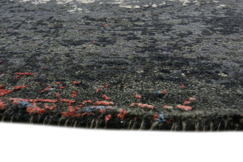 Designerski dywan okrągły  - 185 x 183 cm - wielokolorowy