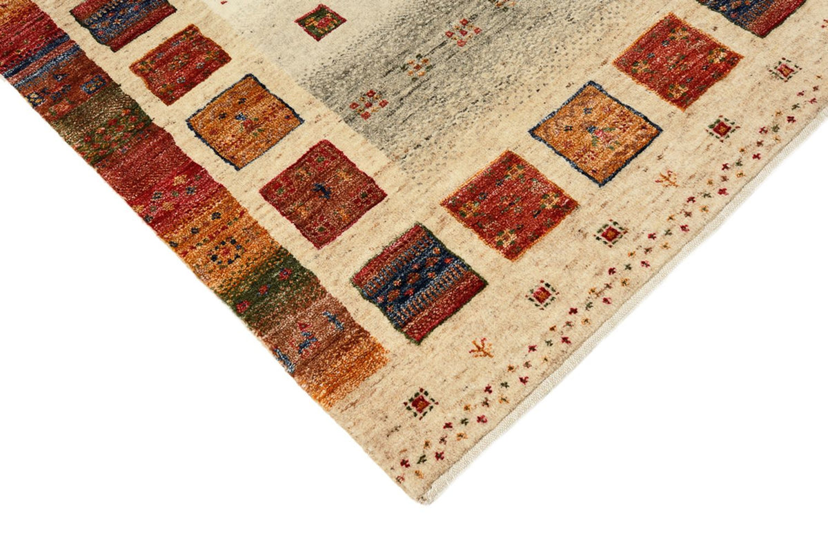 Biegacz Dywan Gabbeh - Loribaft Indus - 298 x 84 cm - wielokolorowy