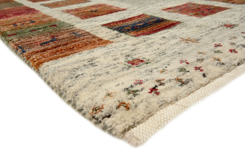 Biegacz Dywan Gabbeh - Loribaft Indus - 294 x 82 cm - wielokolorowy