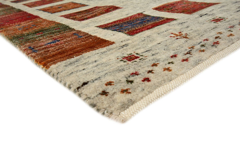 Biegacz Dywan Gabbeh - Loribaft Indus - 256 x 84 cm - wielokolorowy