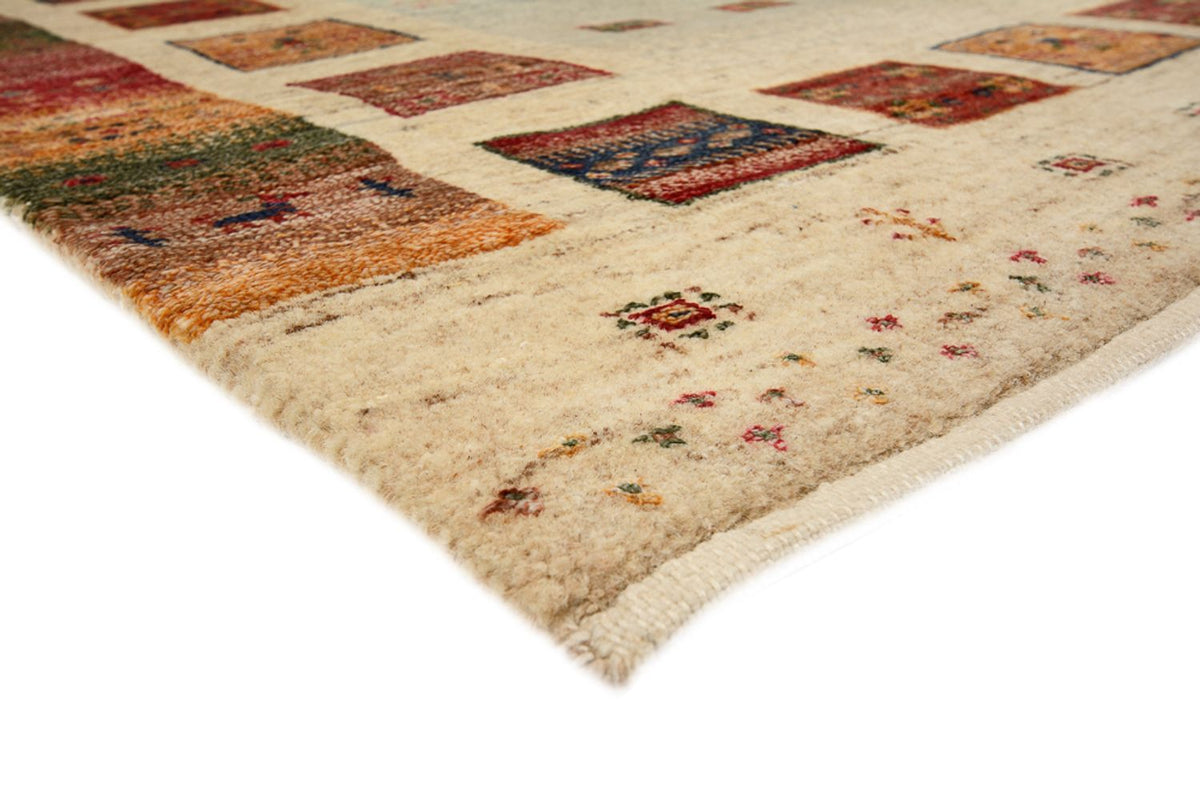 Biegacz Dywan Gabbeh - Loribaft Indus - 245 x 83 cm - wielokolorowy