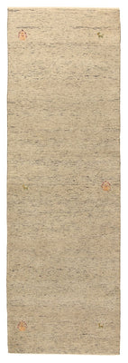 Biegacz Dywan Gabbeh - Loribaft Indus - 241 x 74 cm - camel