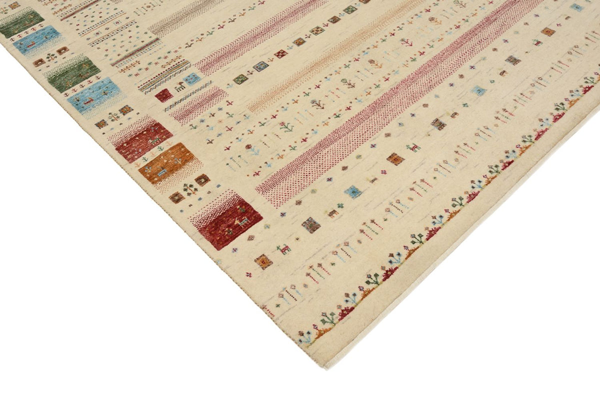 Dywan Gabbeh - Loribaft Indus - 246 x 174 cm - jasny beż