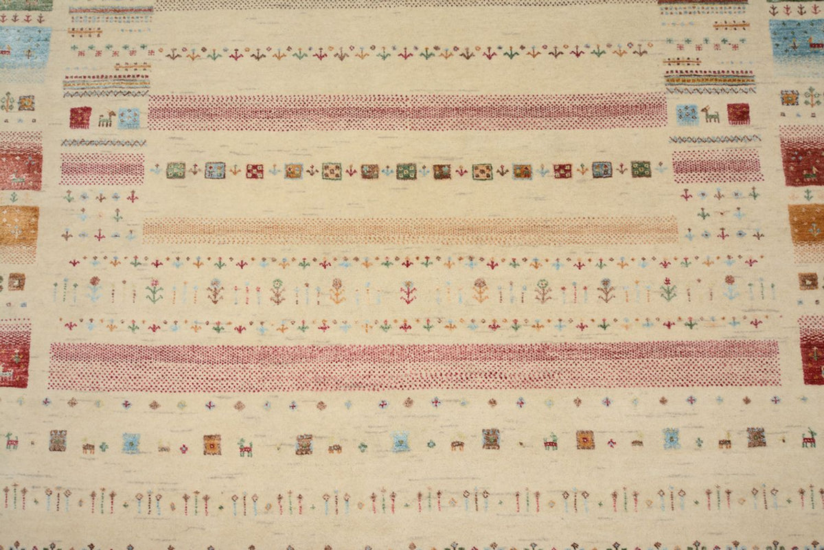 Dywan Gabbeh - Loribaft Indus - 246 x 174 cm - jasny beż