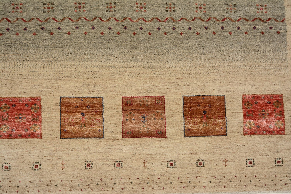 Dywan Gabbeh - Loribaft Indus - 306 x 205 cm - jasny beż