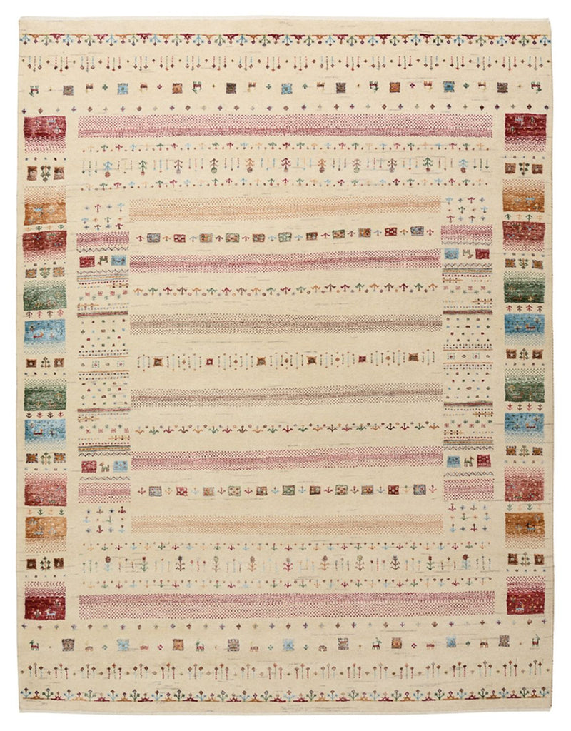 Dywan Gabbeh - Loribaft Indus - 201 x 155 cm - jasny beż