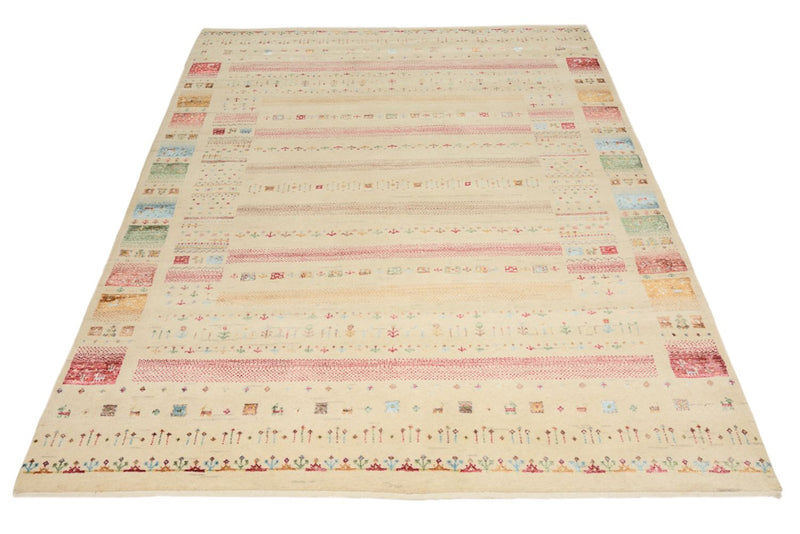 Dywan Gabbeh - Loribaft Indus - 201 x 155 cm - jasny beż