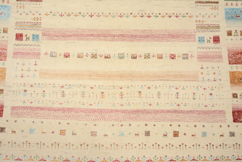 Dywan Gabbeh - Loribaft Indus - 206 x 149 cm - jasny beż