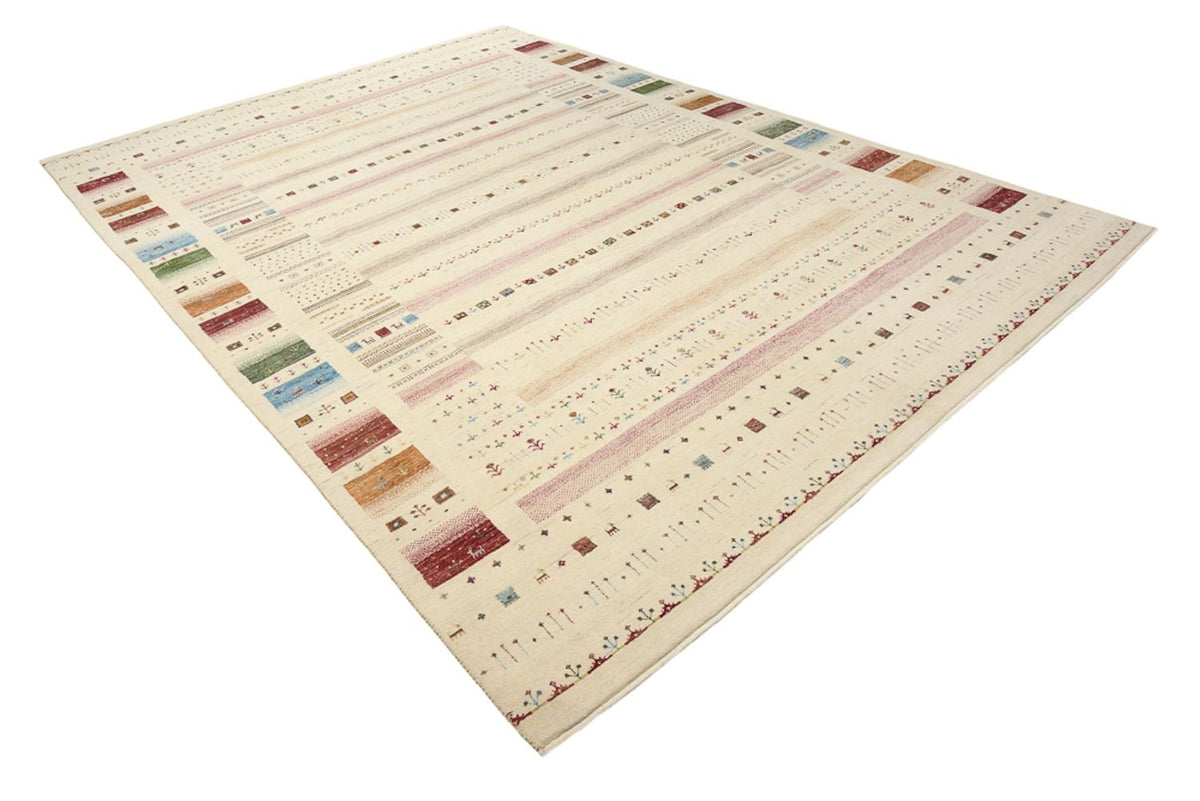 Dywan Gabbeh - Loribaft Indus - 356 x 251 cm - jasny beż