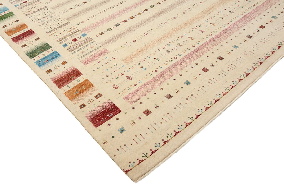 Dywan Gabbeh - Loribaft Indus - 356 x 251 cm - jasny beż