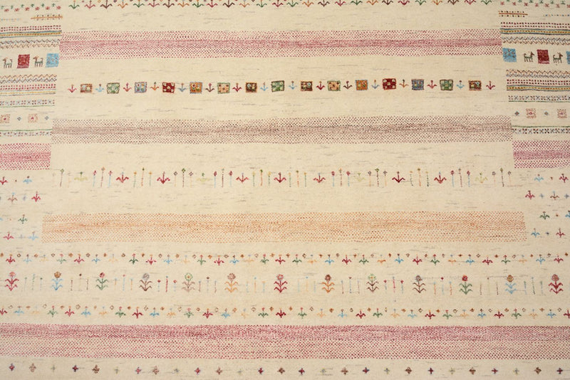 Dywan Gabbeh - Loribaft Indus - 356 x 251 cm - jasny beż