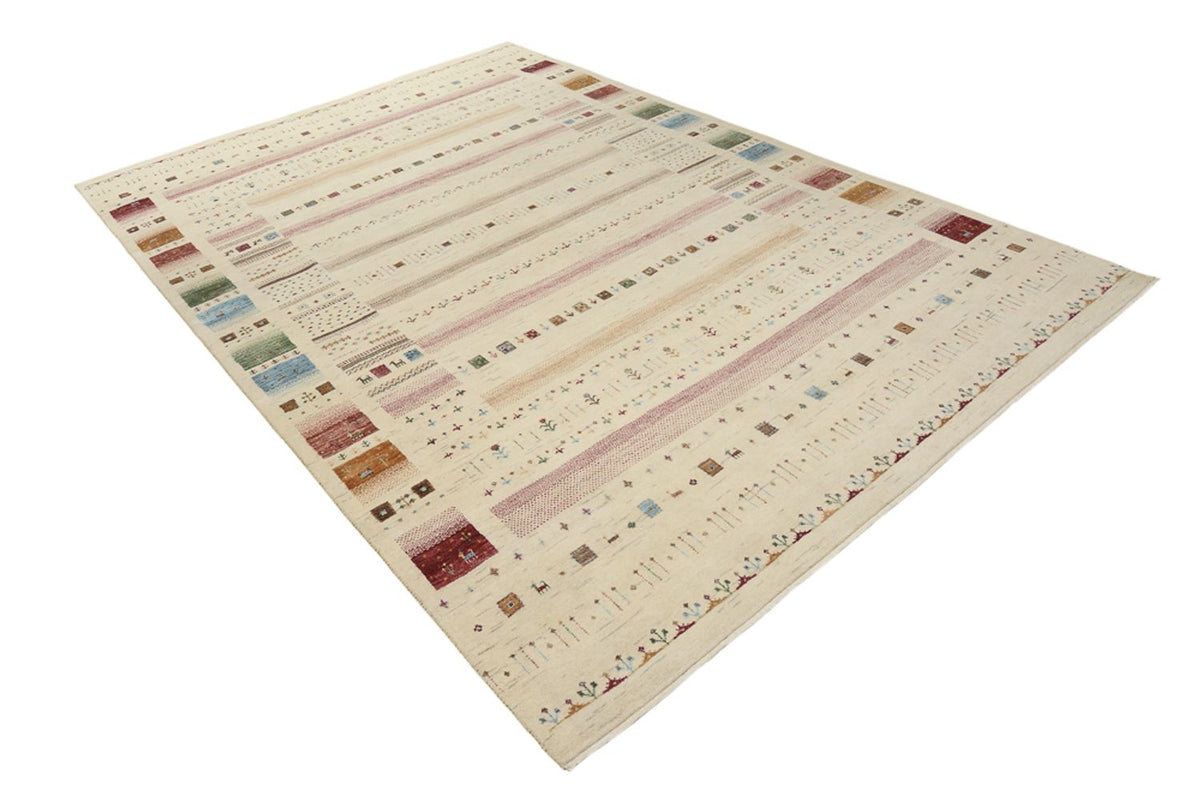 Dywan Gabbeh - Loribaft Indus - 304 x 203 cm - jasny beż