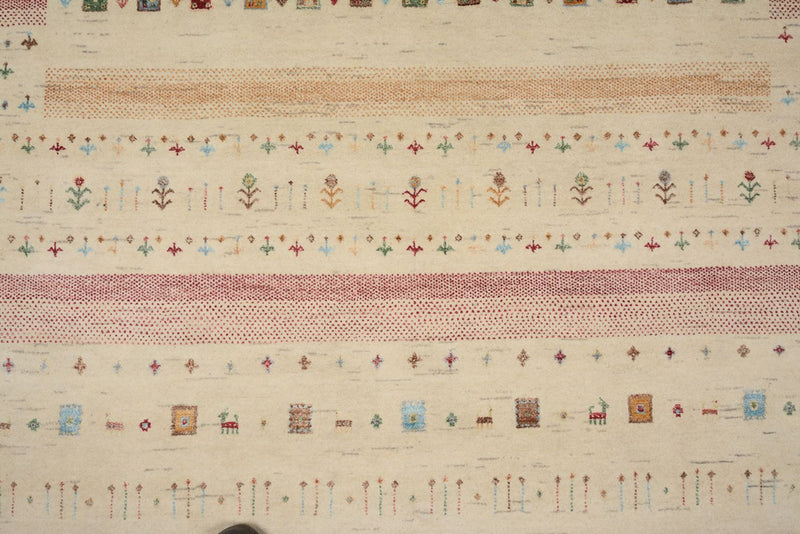 Dywan Gabbeh - Loribaft Indus - 304 x 203 cm - jasny beż