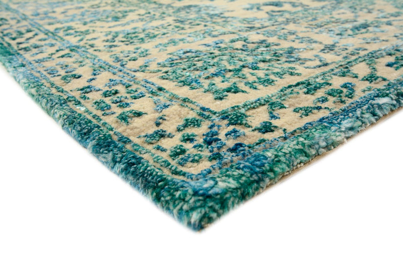 Designerski dywan - 201 x 155 cm - jasny beż