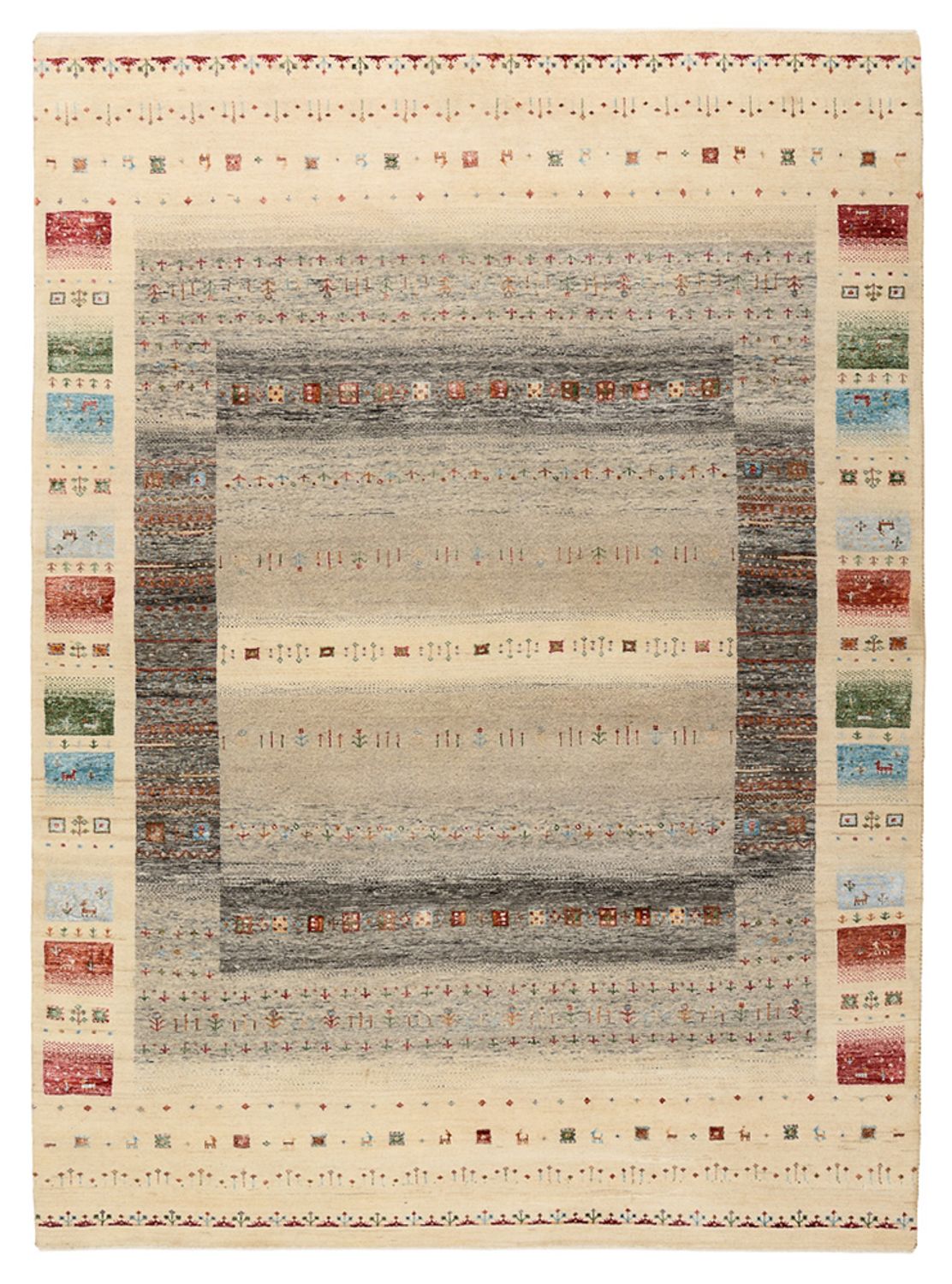 Dywan Gabbeh - Loribaft Indus - 244 x 177 cm - jasny beż