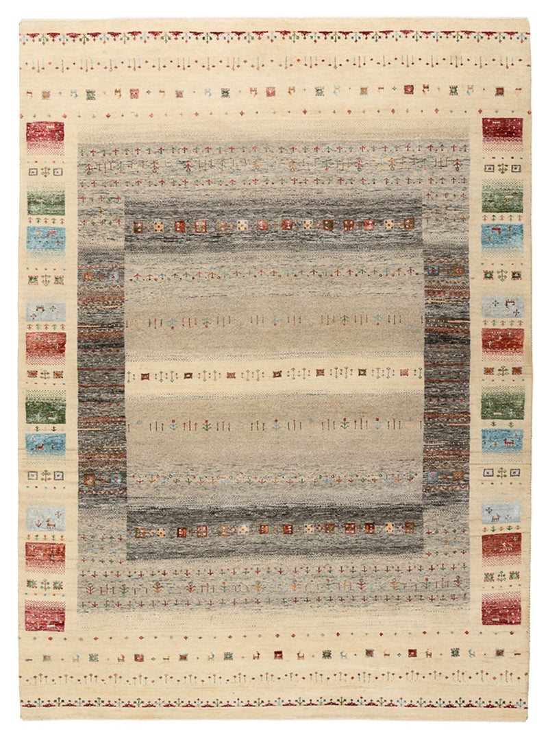 Dywan Gabbeh - Loribaft Indus - 244 x 177 cm - jasny beż