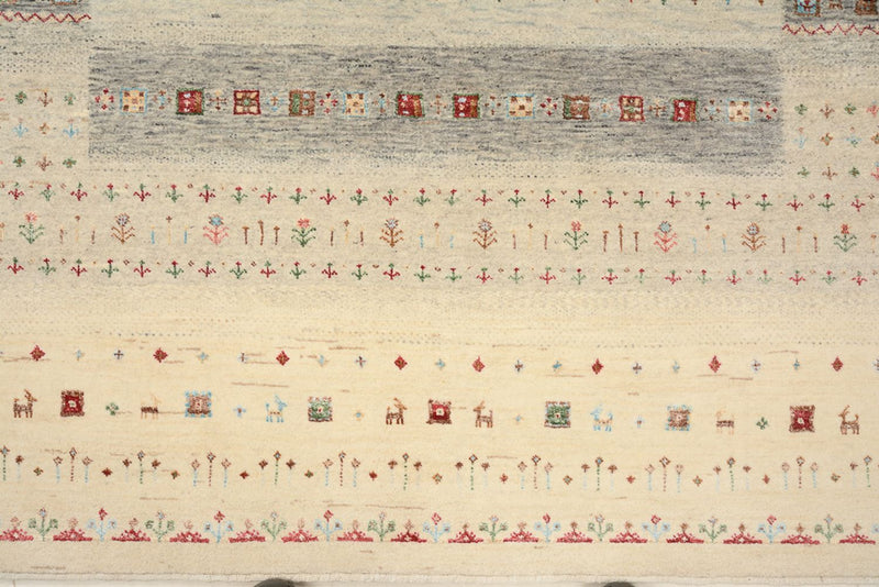 Dywan Gabbeh - Loribaft Indus - 204 x 146 cm - jasny beż