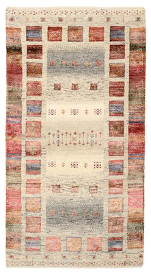 Dywan Gabbeh - Loribaft Indus - 142 x 76 cm - wielokolorowy
