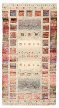 Dywan Gabbeh - Loribaft Indus - 142 x 76 cm - wielokolorowy