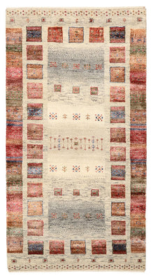 Dywan Gabbeh - Loribaft Indus - 141 x 76 cm - wielokolorowy
