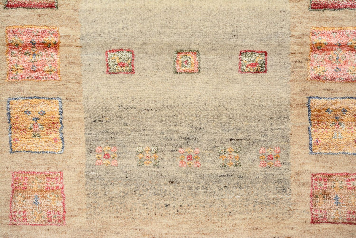 Dywan Gabbeh - Loribaft Indus - 145 x 77 cm - wielokolorowy