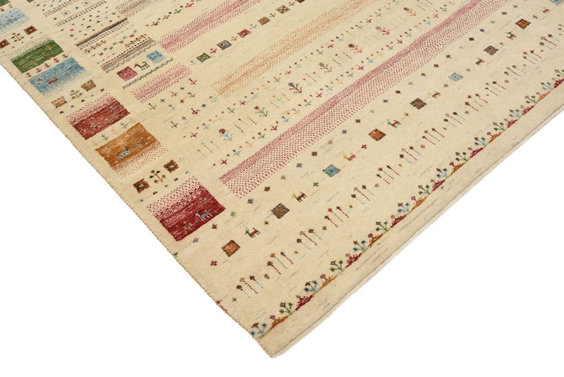 Dywan Gabbeh - Loribaft Indus - 239 x 174 cm - jasny beż