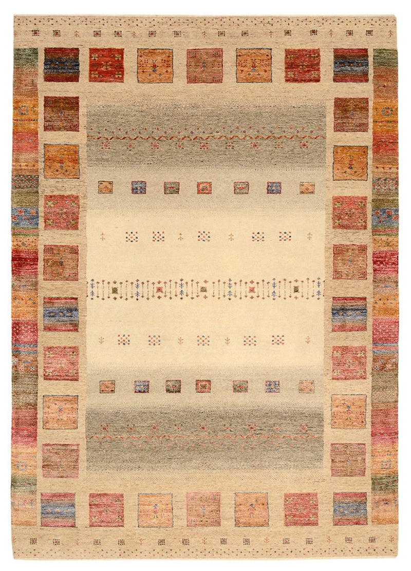 Dywan Gabbeh - Loribaft Indus - 244 x 175 cm - wielokolorowy