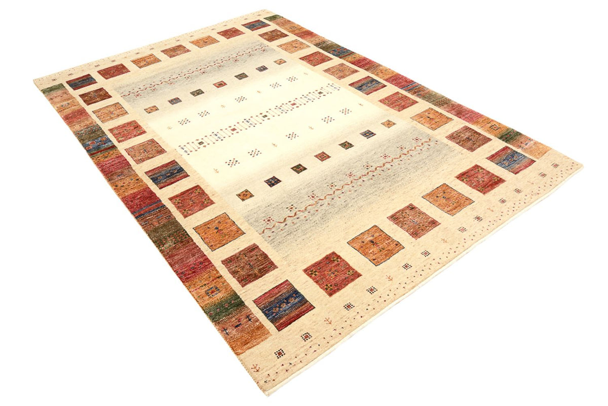 Dywan Gabbeh - Loribaft Indus - 242 x 168 cm - wielokolorowy