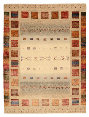 Dywan Gabbeh - Loribaft Indus - 204 x 156 cm - wielokolorowy