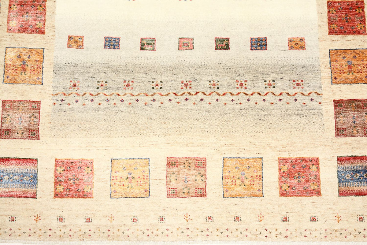 Dywan Gabbeh - Loribaft Indus - 204 x 156 cm - wielokolorowy