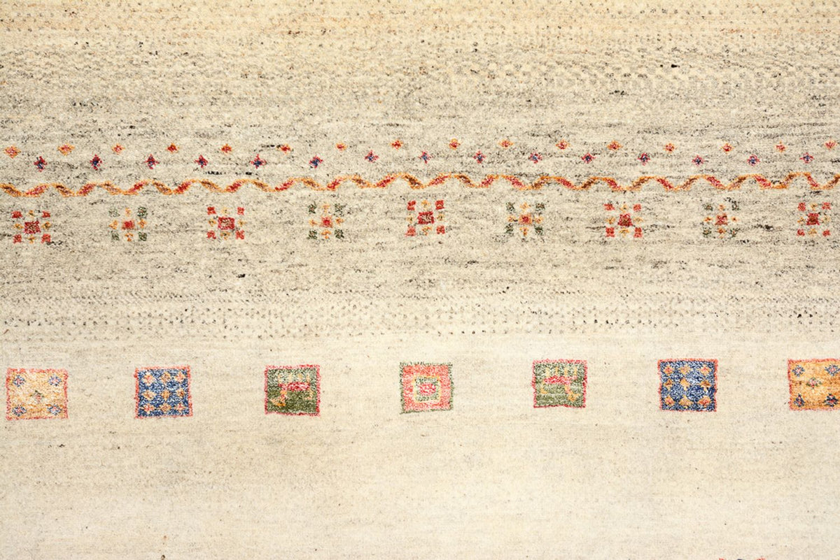 Dywan Gabbeh - Loribaft Indus - 207 x 148 cm - wielokolorowy