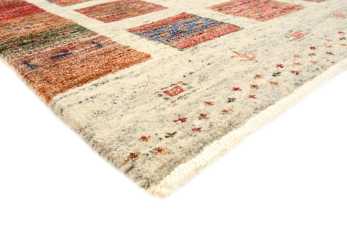 Biegacz Dywan Gabbeh - Loribaft Indus - 247 x 82 cm - wielokolorowy