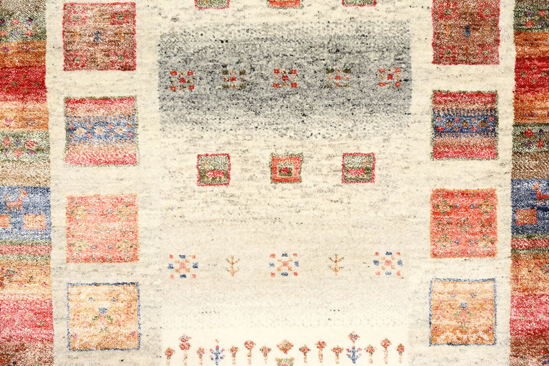 Biegacz Dywan Gabbeh - Loribaft Indus - 247 x 82 cm - wielokolorowy