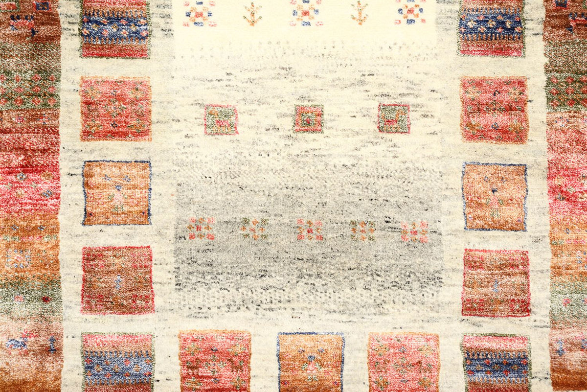 Dywan Gabbeh - Loribaft Indus - 139 x 76 cm - wielokolorowy