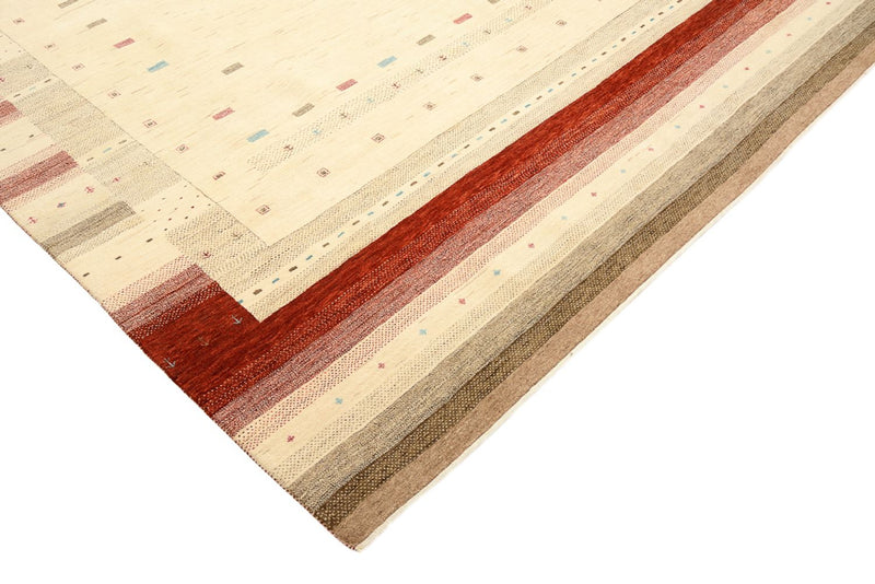 Dywan Gabbeh - Loribaft Indus - 342 x 254 cm - jasny beż