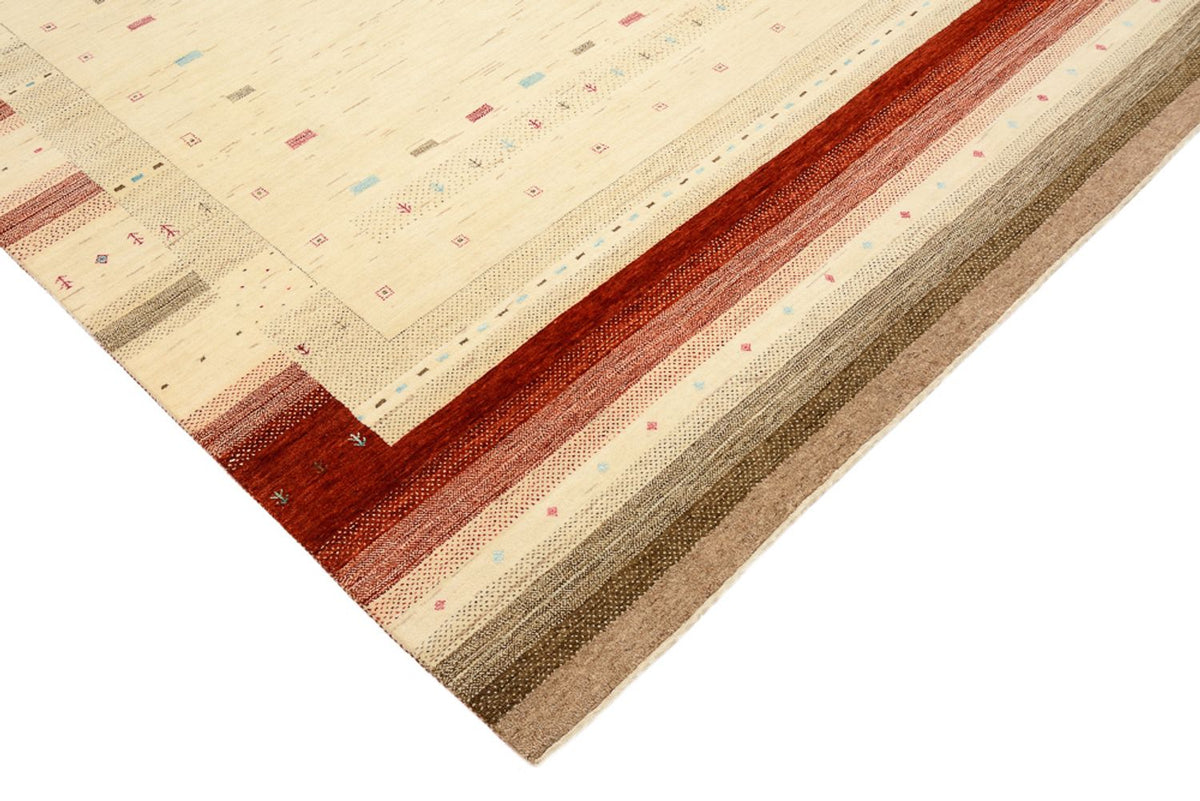 Dywan Gabbeh - Loribaft Indus - 304 x 205 cm - jasny beż