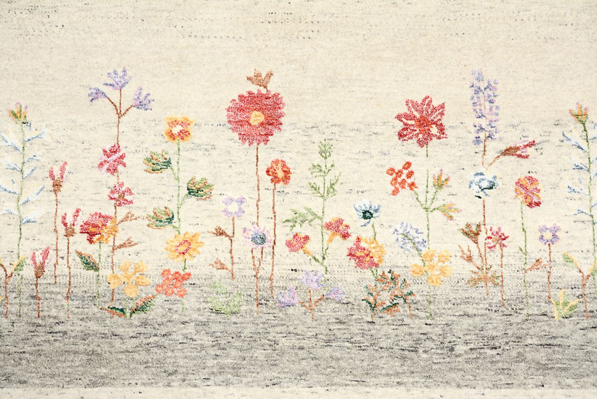 Dywan Gabbeh - Loribaft Indus - 244 x 173 cm - jasny beż