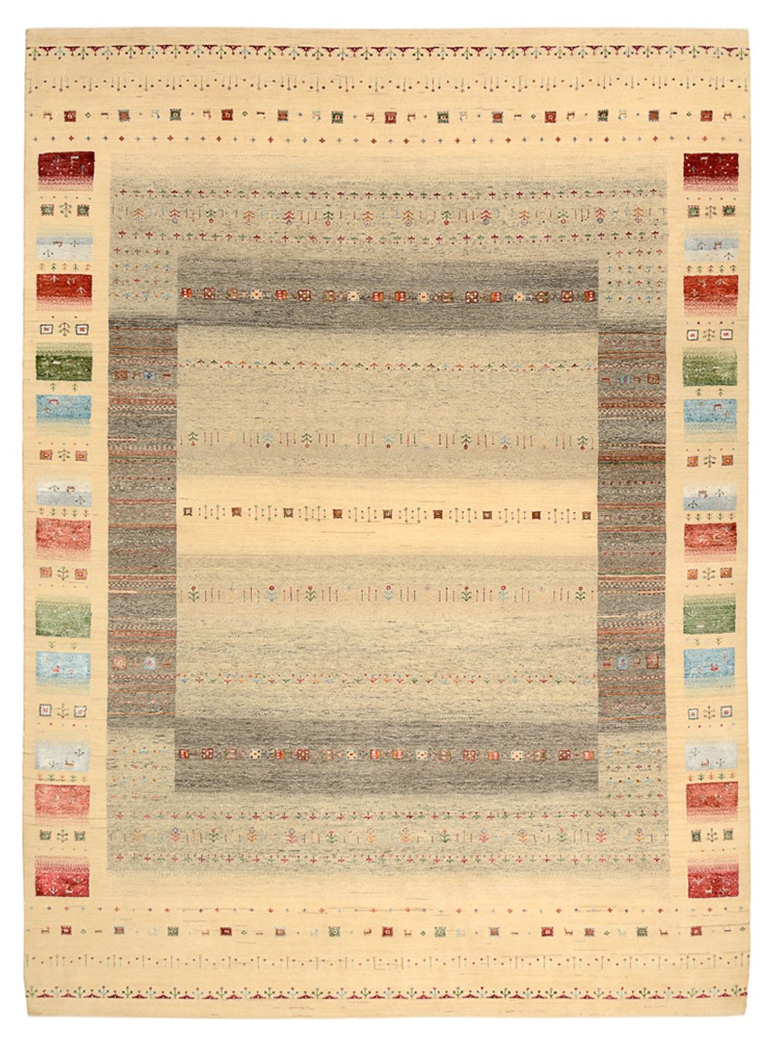 Dywan Gabbeh - Loribaft Indus - 339 x 248 cm - wielokolorowy