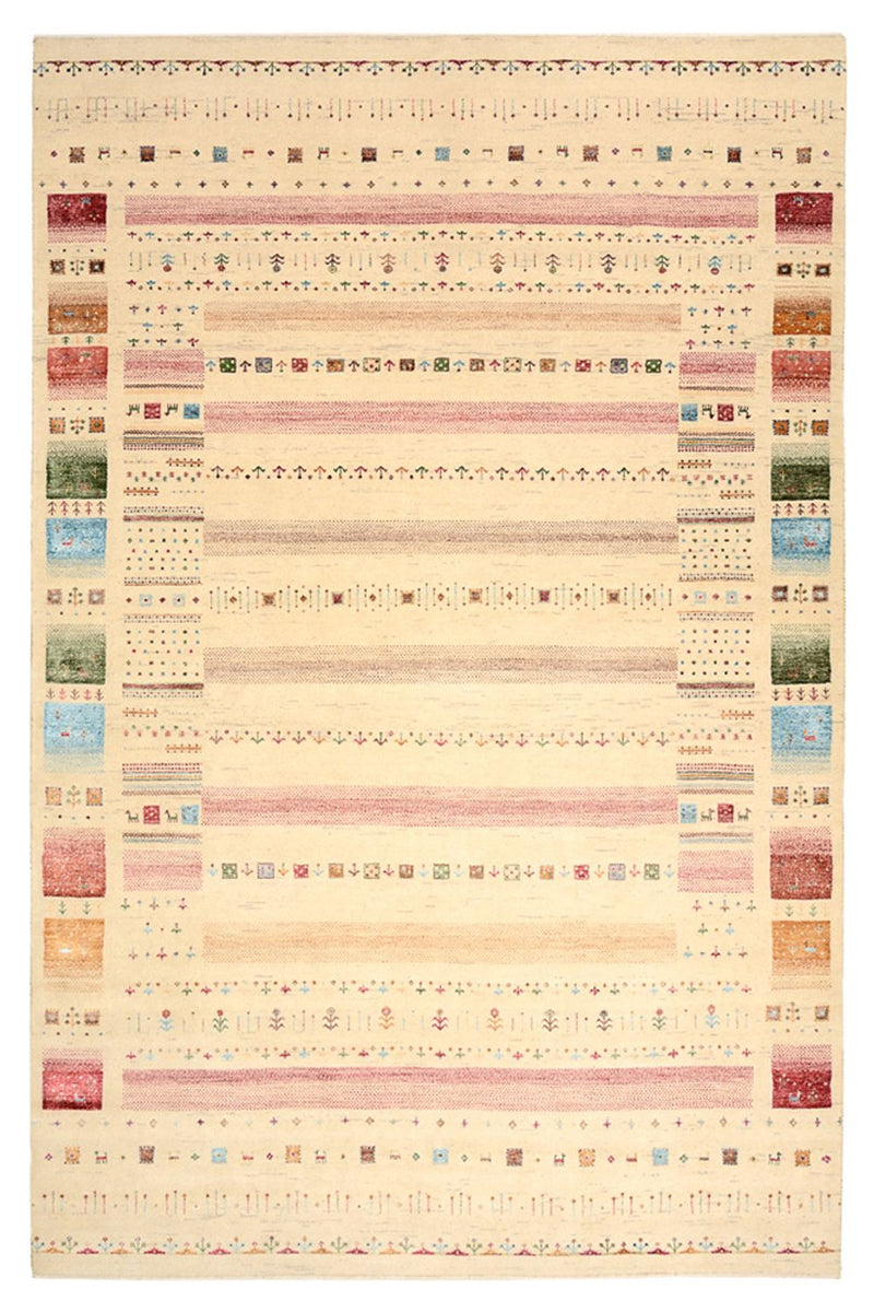 Dywan Gabbeh - Loribaft Indus - 304 x 200 cm - wielokolorowy