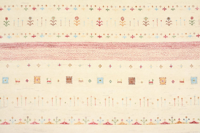 Dywan Gabbeh - Loribaft Indus - 304 x 200 cm - wielokolorowy